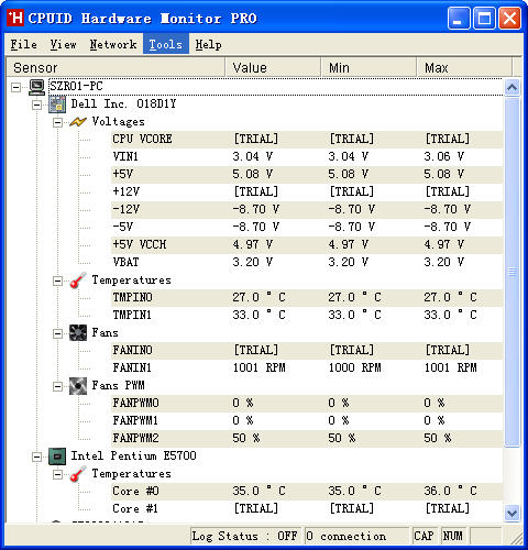 HWMonitor Pro(CPU¶ȼ⹤)32BitV1.18 Ӣر