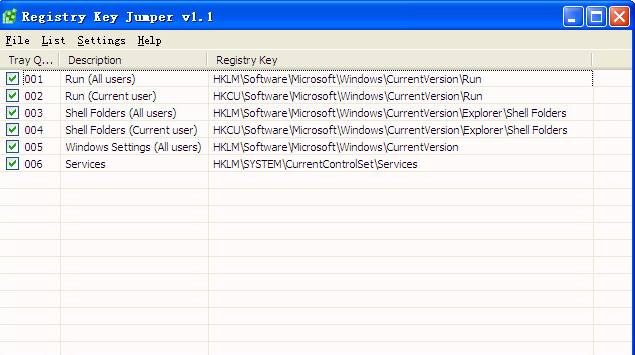 Registry Key Jumper(עת)V1.1 ɫ